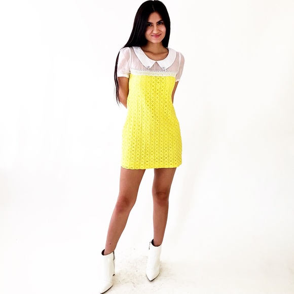 Peter Pan Collar Vintage Dress - Picture 2 of 8